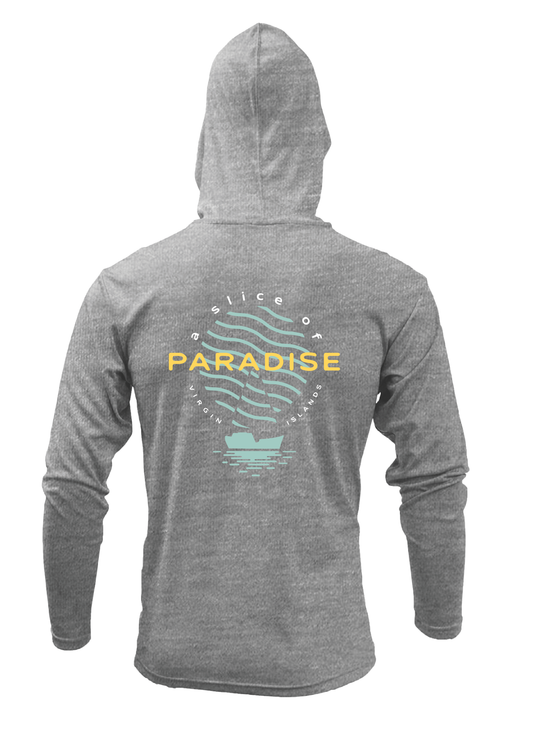 Gray Hooded Sun Shirt