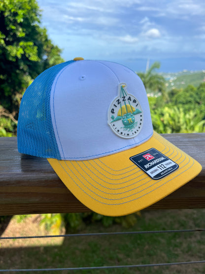 White, Yellow & Blue Richardson Hat